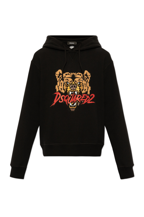 ★送関込み★ Dsquared2 ダブルネック ハーフジップ Hoodie sweatshirts | Enhance your casual looks with the cool